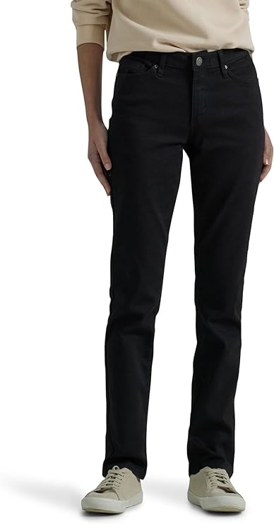 Lee Legendary Mid Rise Straight Leg Jean — Black