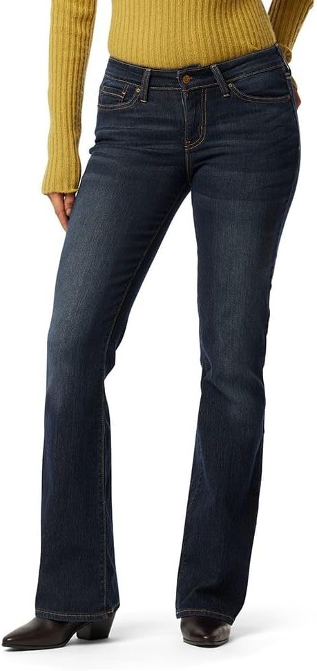 Levi Strauss Signature Gold '03 Essentials Mid Rise Bootcut Jeans — Stormy Sky-waterless