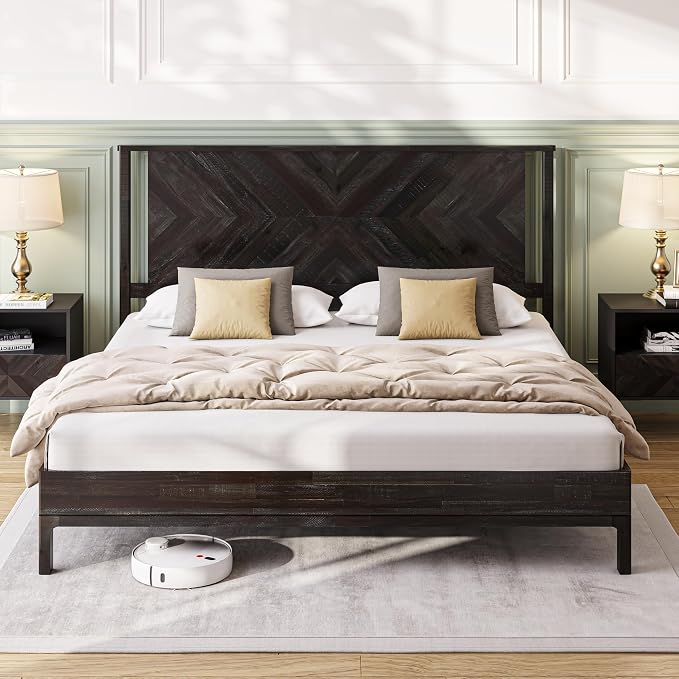 Bme Vivian King Bed Frame — Rustic Black